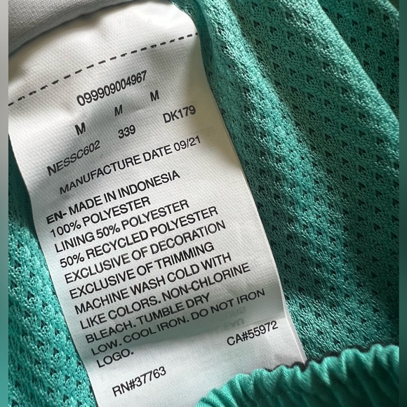 Nike STRIPE 8" VOLLEY SWIM TRUNKS IN Washed Teal Men’s Size:M New With Tags - Picture 5 of 9